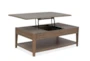 Darin Lift Top Coffee Table With Wheels - Detail