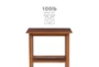 Closse Brown End Table With Storage - Detail