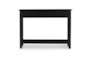 Dowler Black Console Table With Storage - Back