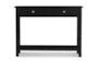 Dowler Black Console Table With Storage - Front