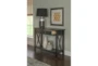 Dowler Black Console Table With Storage - Room