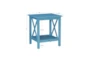 Dowler Teal End Table With Storage - Detail