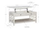 Wingale Lift-Top Coffee Table - Detail
