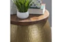 Whitlet Brass End Table - Detail
