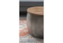Whitlet Small Silver Storage Drum Round Coffee Table - Detail