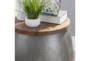 Whitlet Silver End Table  - Detail
