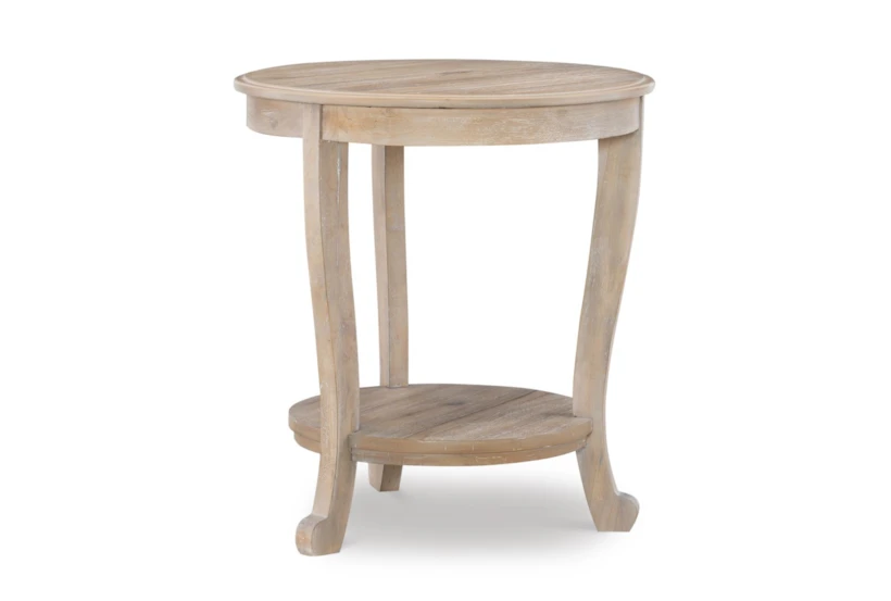 Malden Natural Side Table With Storage - 360
