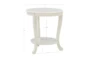 Malden White Side Table With Storage - Detail