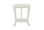 Malden White Side Table With Storage - Front