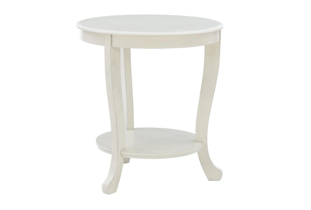 Malden White Side Table With Storage