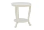 Malden White Side Table With Storage - Signature