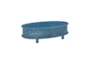 Isabella Blue Oval Coffee Table - Signature
