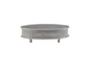Isabella Grey Oval Coffee Table - Front