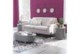 Isabella Grey Oval Coffee Table - Room