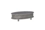 Isabella Grey Oval Coffee Table - Signature