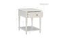 Pinson Wite Side Table With Storage - Detail