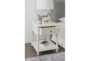 Pinson Wite Side Table With Storage - Room