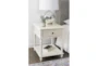 Pinson Wite Side Table With Storage - Room