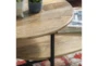 Clelland Natural Black Two Tiered Coffee Table - Detail