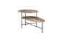 Clelland Natural Black Two Tiered Coffee Table - Signature