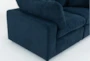 Zone Blue 5 Piece Modular Sectional with 3 Corners, 2 Armless Chairs - Detail