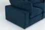 Zone Blue 5 Piece Modular Sectional with 3 Corners, 2 Armless Chairs - Detail