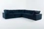Zone Blue 5 Piece Modular Sectional with 3 Corners, 2 Armless Chairs - Signature