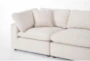 Zone Cream 5 Piece Modular Sectional with 3 Corners, 2 Armless Chairs - Detail