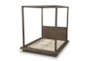 Maddox Queen Platform Wood Canopy Bed - Detail