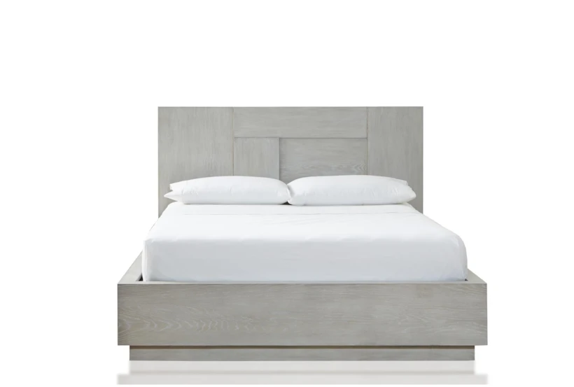 Damian Grey Queen Wood Panel Bed - 360