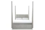 Damian Grey King Wood Poster Bed - Front