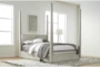 Damian Grey King Wood Poster Bed - Room