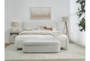 Brianna White Queen Upholstered Platform Bed - Room