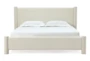 Brianna White Queen Upholstered Platform Bed - Signature