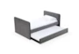 Eudora Grey Twin Upholstered Daybed With Trundle - Front