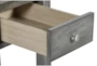 Noah Grey End Table With Drawer - Detail