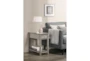 Noah Grey End Table With Drawer - Room