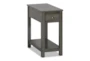 Noah Grey End Table With Drawer - Signature