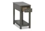 Noah Grey End Table With Drawer - Storage