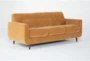 Allie Buttercup 79" Queen Sleeper Sofa with Memory Foam Mattress - Side