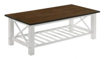 Vera Two Tone Coffee Table With Storage
