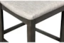 Joni 42" Gray Counter Drop Leaf Table With Shelf Set For 2 - Detail