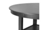 Mitch 47" Gray Round Counter With Shelves Dining Set For 4 - Detail