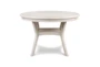 Tamy 47" Distressed White Round Dining Set For 4 - Front