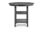 Tamy 42" Gray Round Counter Dining Set For 4 - Front