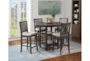 Tamy 42" Gray Round Counter Dining Set For 4 - Room