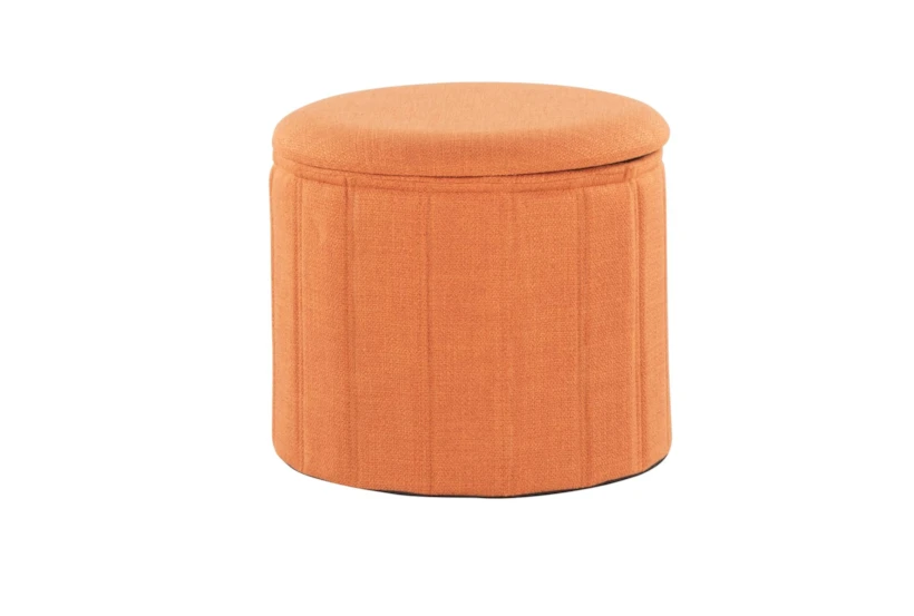 17" Orange Folding Storage Bench  - 360