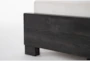 Derrie Black Twin Wood Panel Bed - Detail