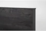 Derrie Black Twin Wood Panel Bed - Detail