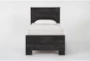 Derrie Black Twin Wood Panel Bed - Signature